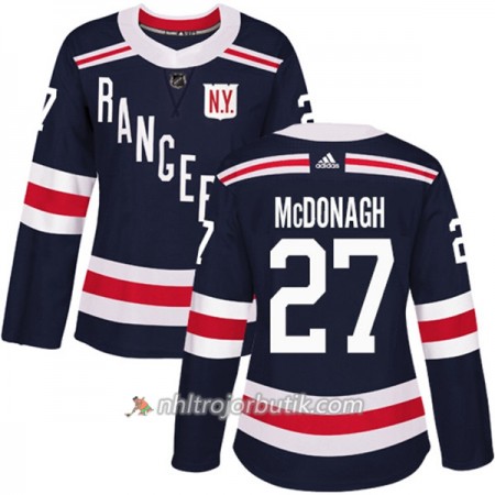 Dame Ishockey New York Rangers Tröja Ryan McDonagh 27 Adidas 2017-2018 Marinblå 2018 Winter Classic Authentic